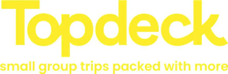Smaller groups, bigger value: Topdeck’s new small-group travel style is packed with more for your Gen Z clients 7 Topdeck Logo Yellow V2