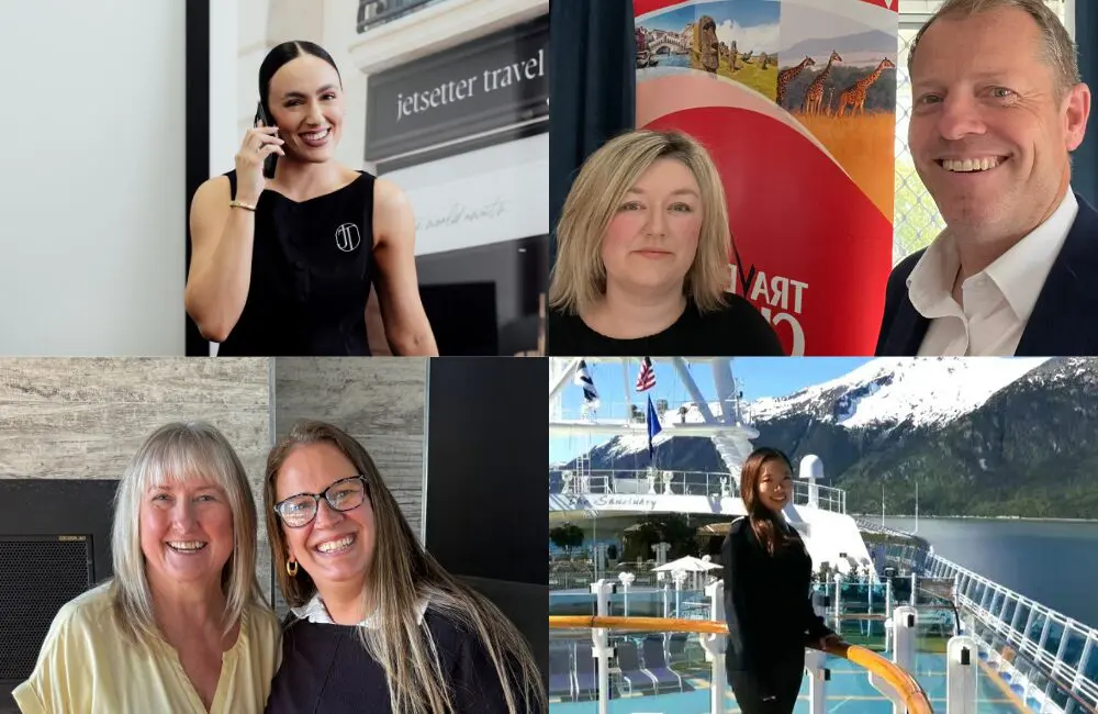 Karryon Top 10 stories of the week: Catch up on our most-wanted: Oct 17 2 Photo collage of four travel agency owners that have joined Travellers Choice
