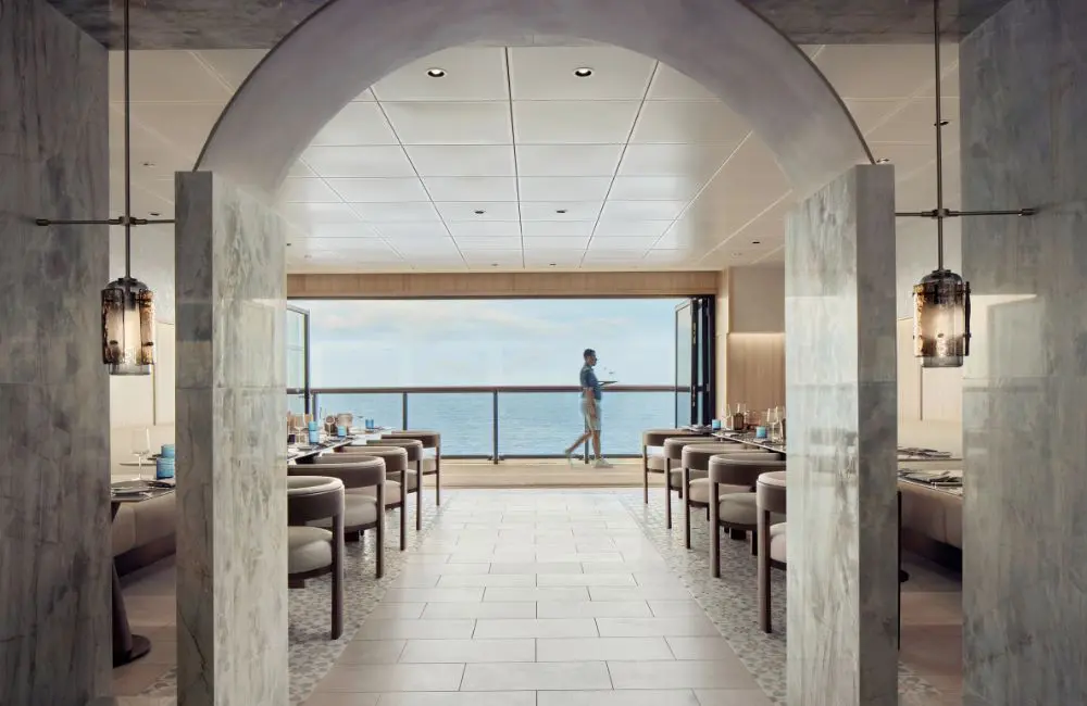 CLIA Cruise Month 2025: superyacht revolution 3 Ritz-Carlton, Mistral restaurant on Luminara © Edgardo Contrera