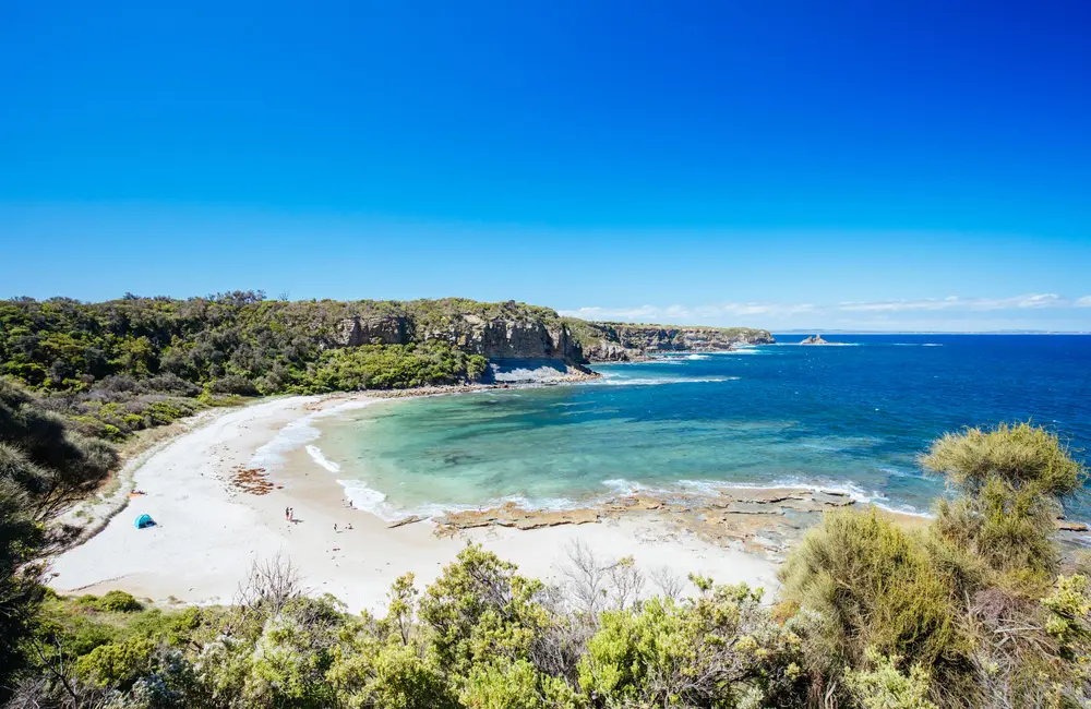 The co(a)stly life: Aussies turn their backs on pricey domestic hotspots for cheaper local shores 3 Eagles Nest Beach near Inverloch on Victoria's Bass Coast in Australia