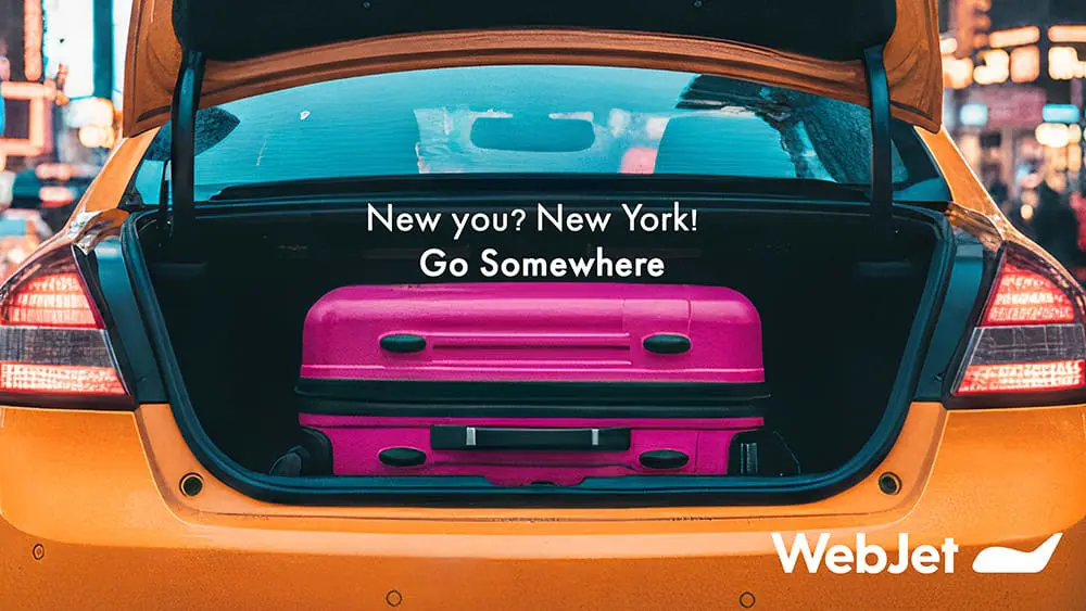 Beyond flights: Webjet’s major rebrand expands product offering & aims to double growth by 2030 1 Example of Webjet's new 'Go Somewhere' campaign creative.