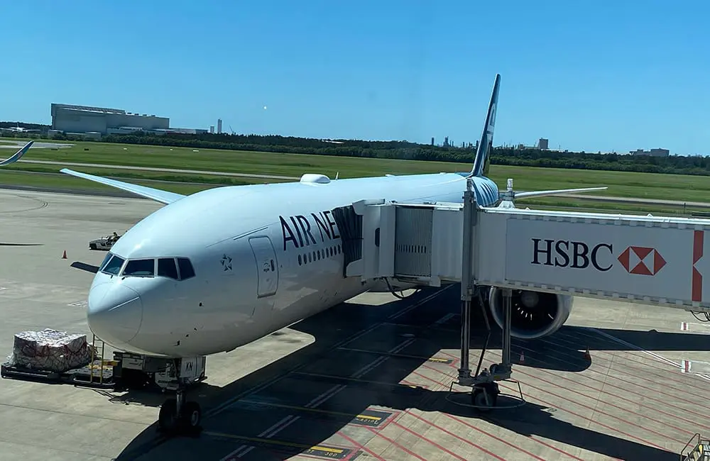 Air New Zealand B777-300ER aircraft at Brisbane Airport. Image: Cassie Tannenberg