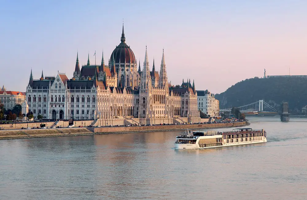 AmaSonata river ship in Budpest.
