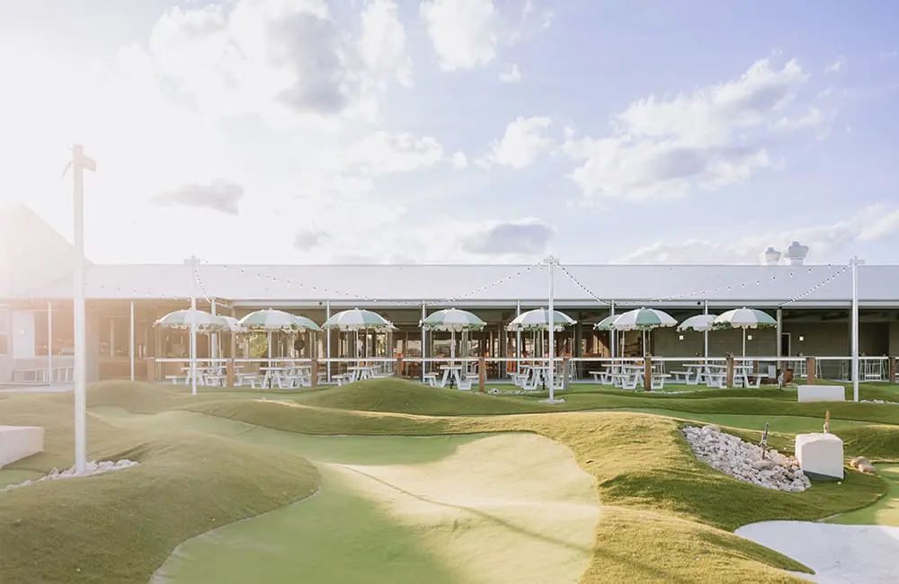 Golf Central driving range at 4 Pines Brewery Landers Pocket.