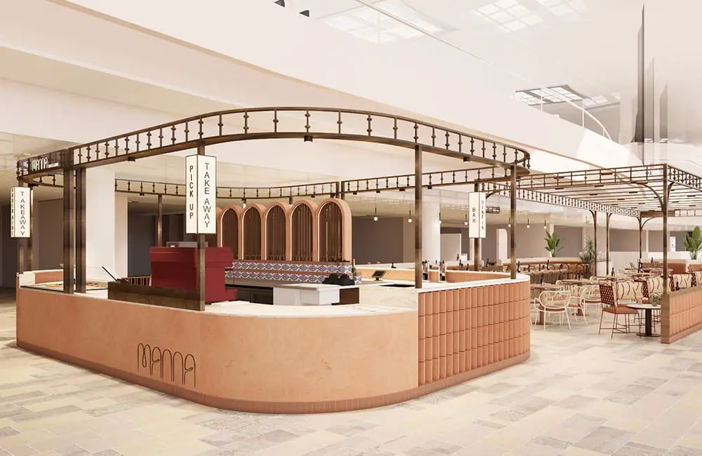 Render of Manna façade at BNE international