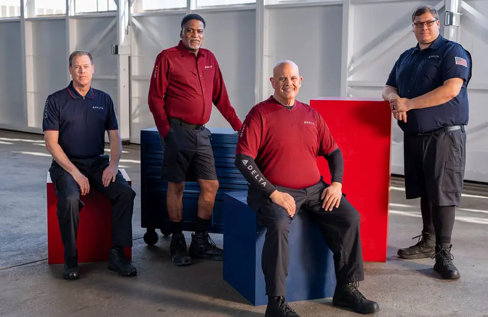 Distinctly Delta male below-wing collection.