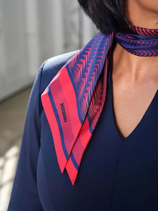 Missoni scarf for Delta Air Lines.