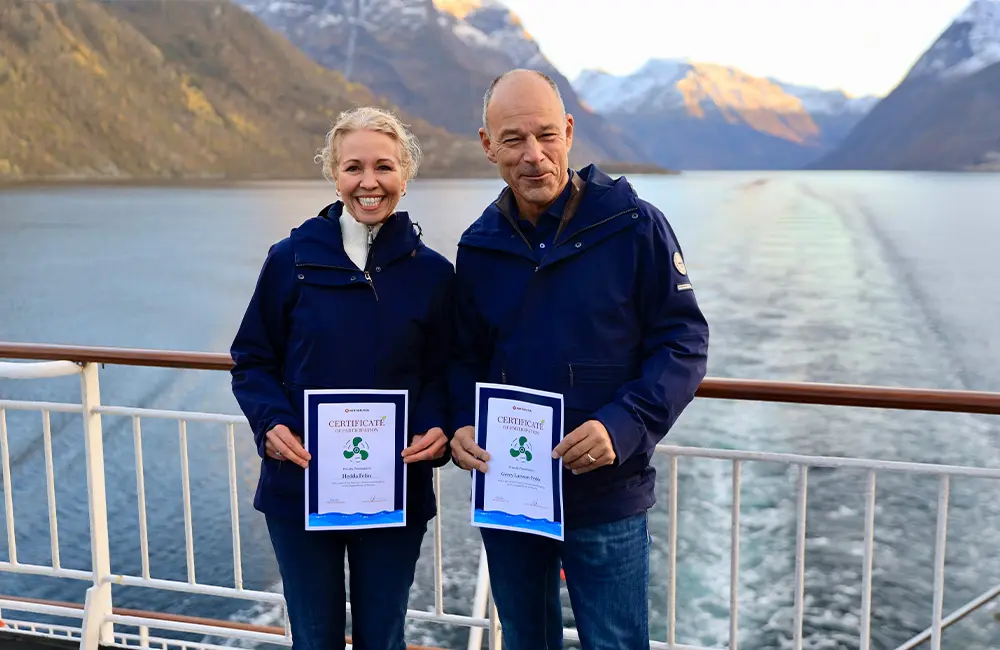 Hurtigruten launches first climate‑neutral voyage along Norwegian coast