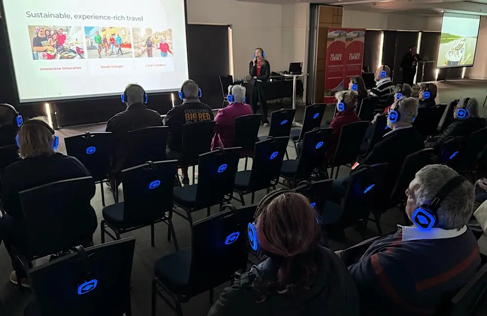 More than 500 Expo visitors attended one of 24 'silent presentations' from suppliers.