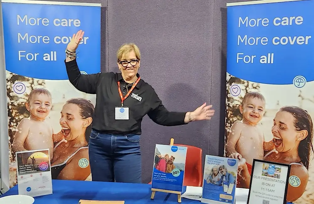 Boomerang Travel Centre's Debi Kitt travelled from Kyabram, Victoria to help out