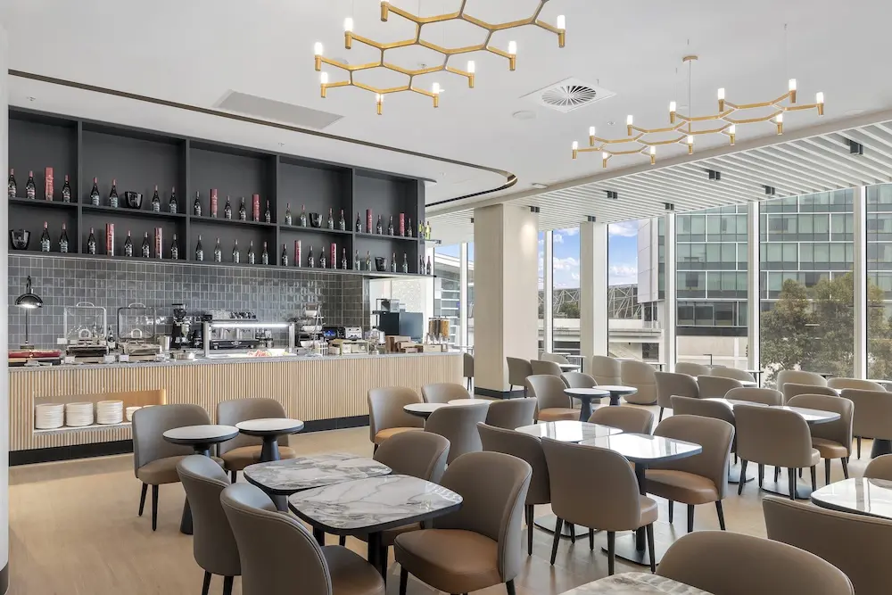 Inside the new ADL lounge.