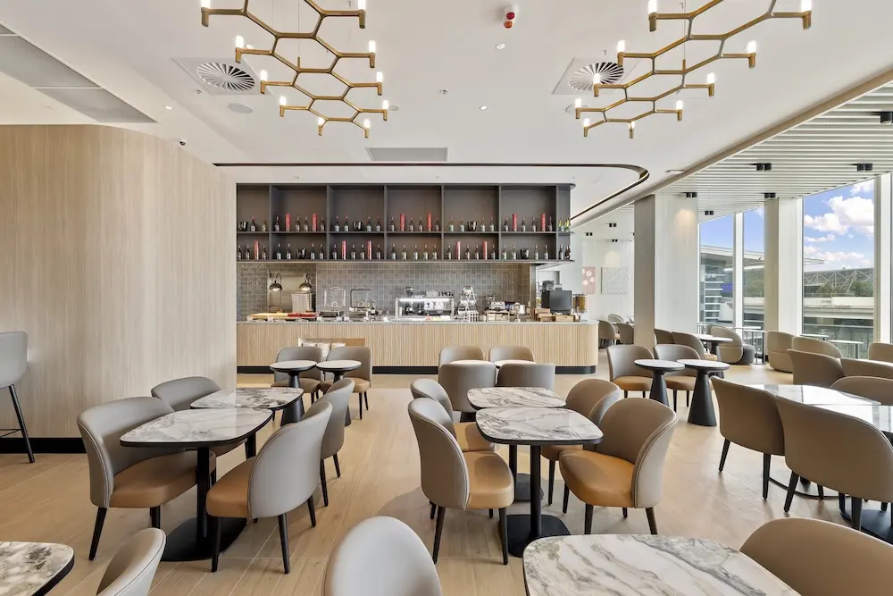 Inside the new ADL lounge.