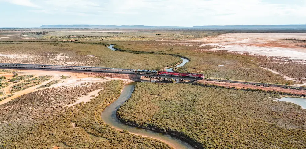 Journey Beyond unveils 2027 program, with one major update for The Ghan 2 The Ghan near the Flinders Ranges.