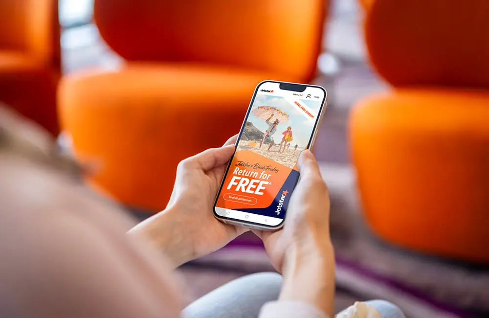 Jetstar Black Friday Sale on app