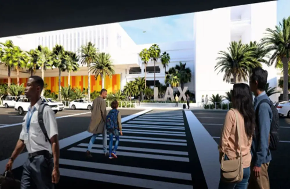 LAXmaxxing: How Los Angeles International Airport will offer travellers a more LA experience 1 Render of new gateway landscaping at LAX.