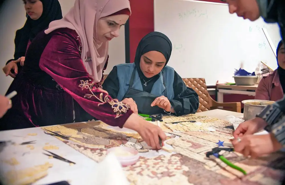 A&K’s record-breaking philanthropy, new initiatives and how you can help travellers give back 2 A&K Bedwin Petra community mosaic project