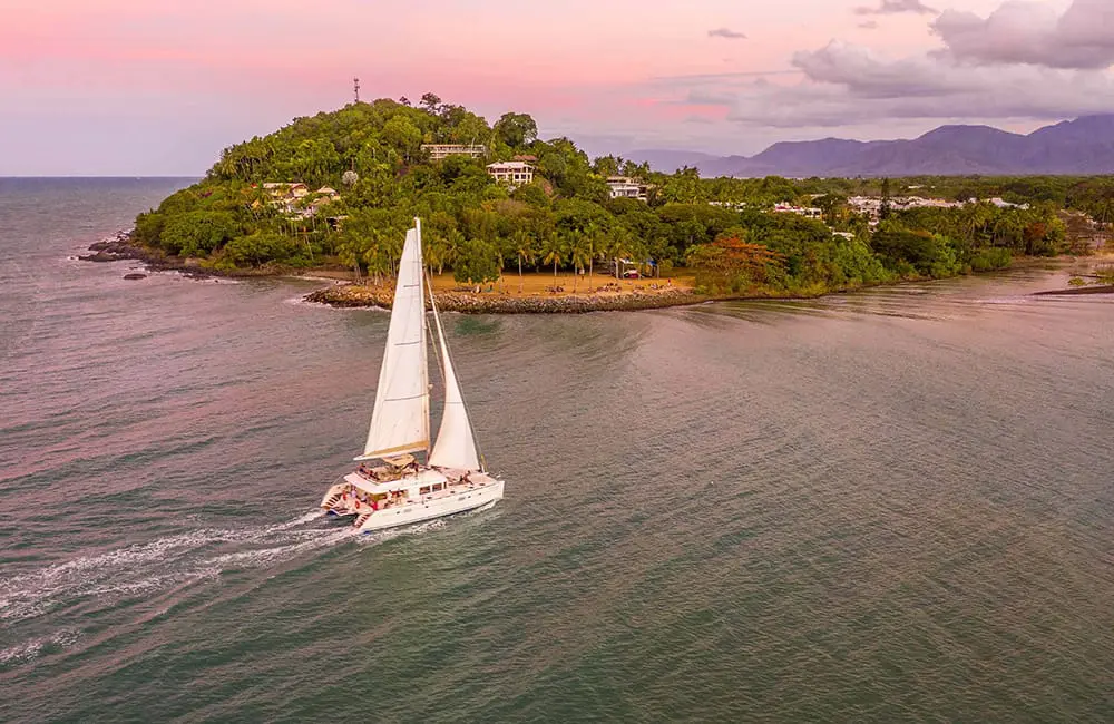 Sunset sailing. Image: Sailaway Port Douglas