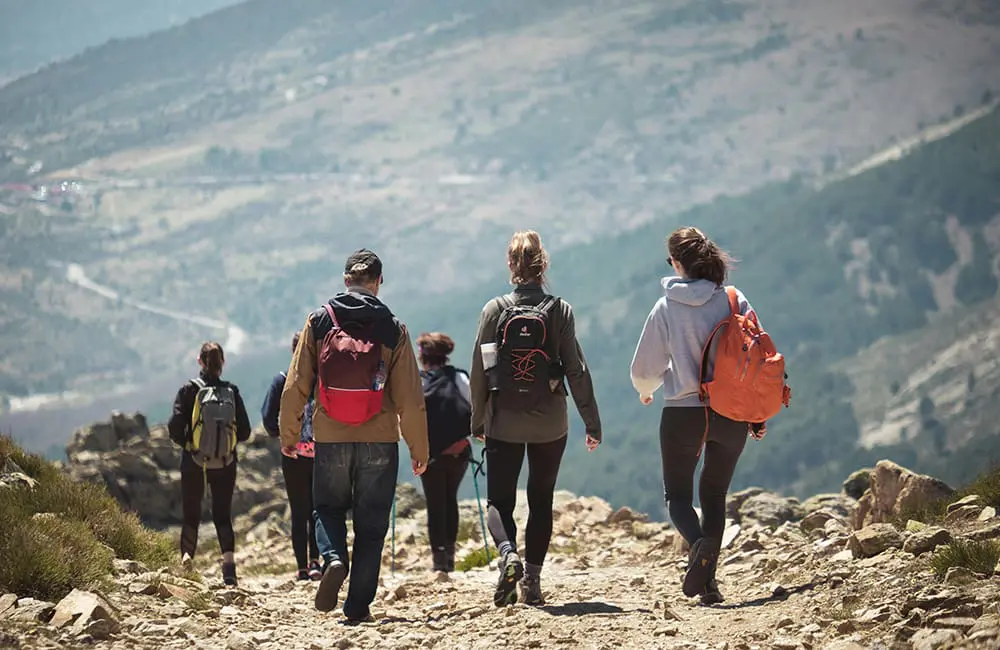 Group of hikers on a tour through TourRadar.