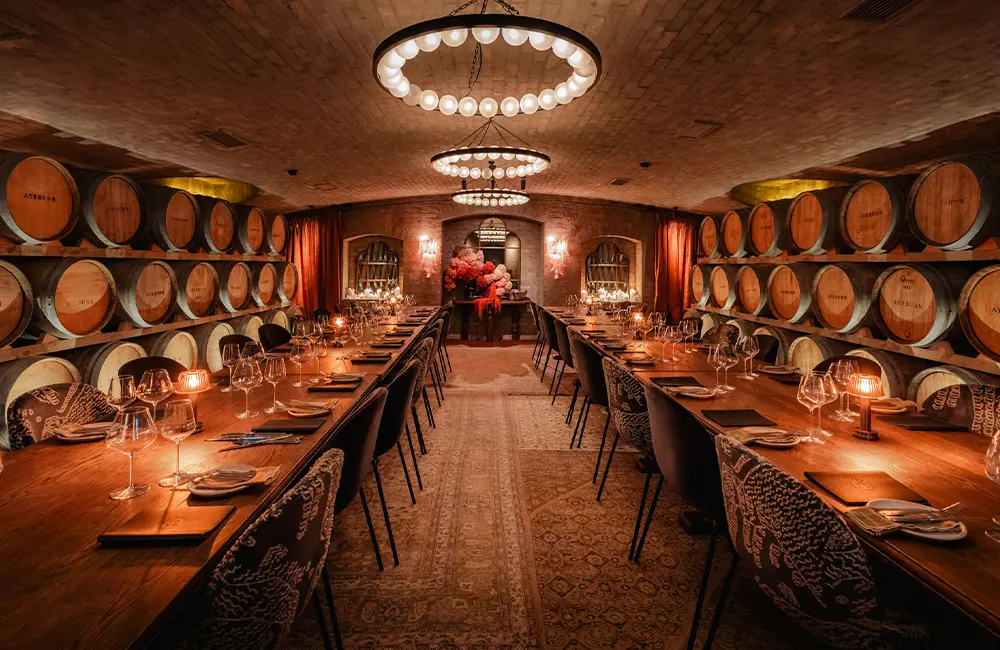 REVIEW: Ayrburn, Queenstown, where heritage and hospitality converge in the Southern Alps 13 The Barrel Room Vaughan Brookfield