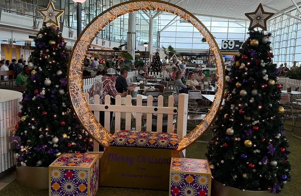 Christmas photo opps at BNE.