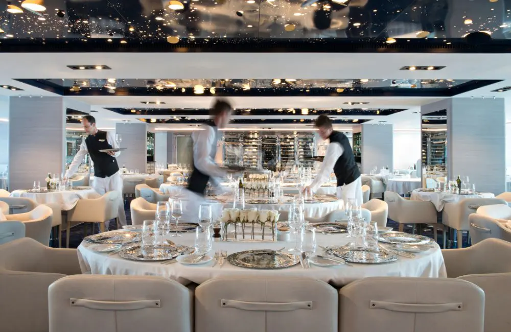 Fine dining is always included on luxury lines © Ponant/N.Matheus