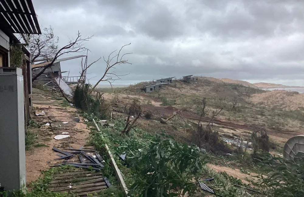 The widespread damage at Berkeley River Lodge