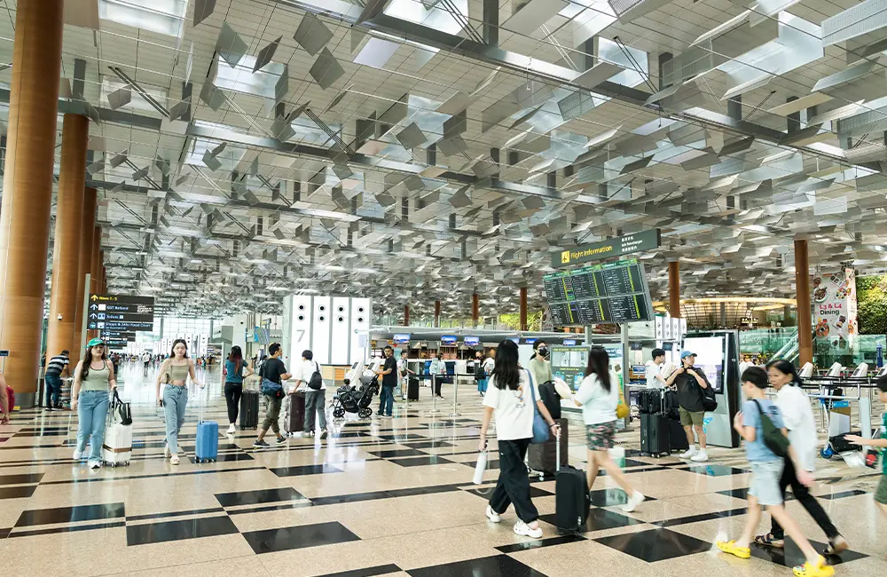 Changi Airport, Singapore. Image: Shutterstock
