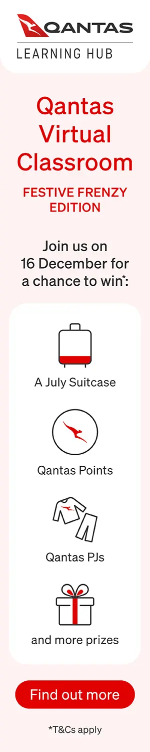 Qantas vertical banner
