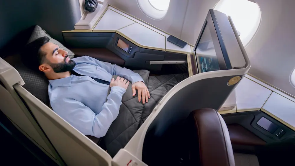 Etihad ups Sydney to an all-A350 route as it plans for a double-daily service 1 Etihad A350 business class.