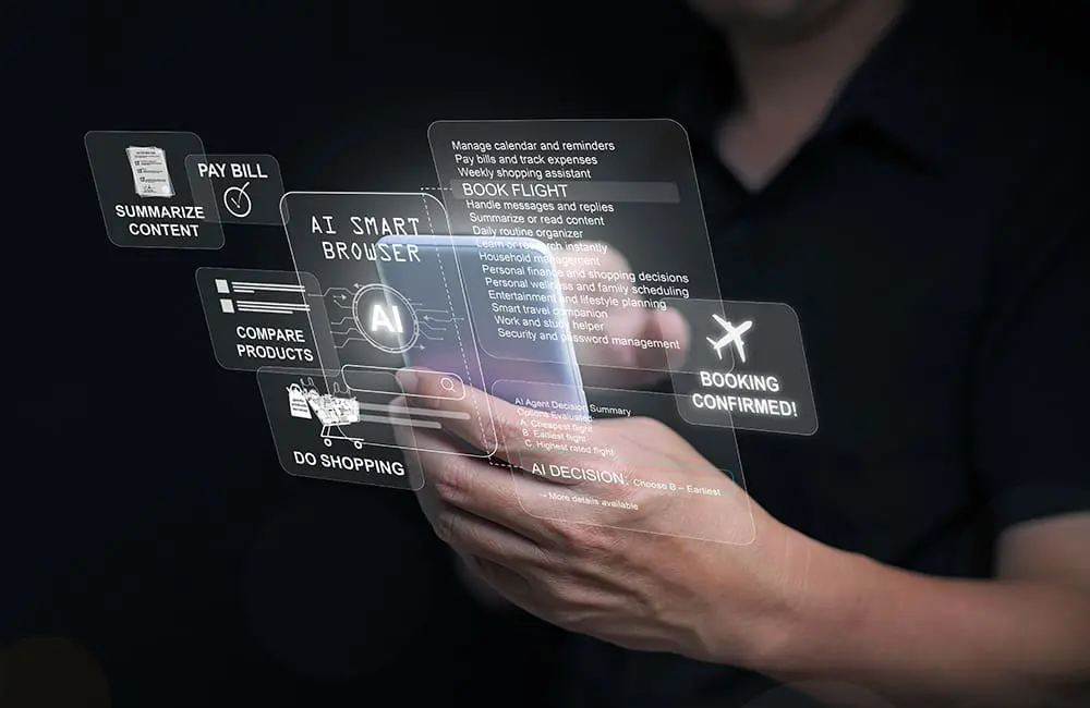 Travel tech agentic AI concept showing integration