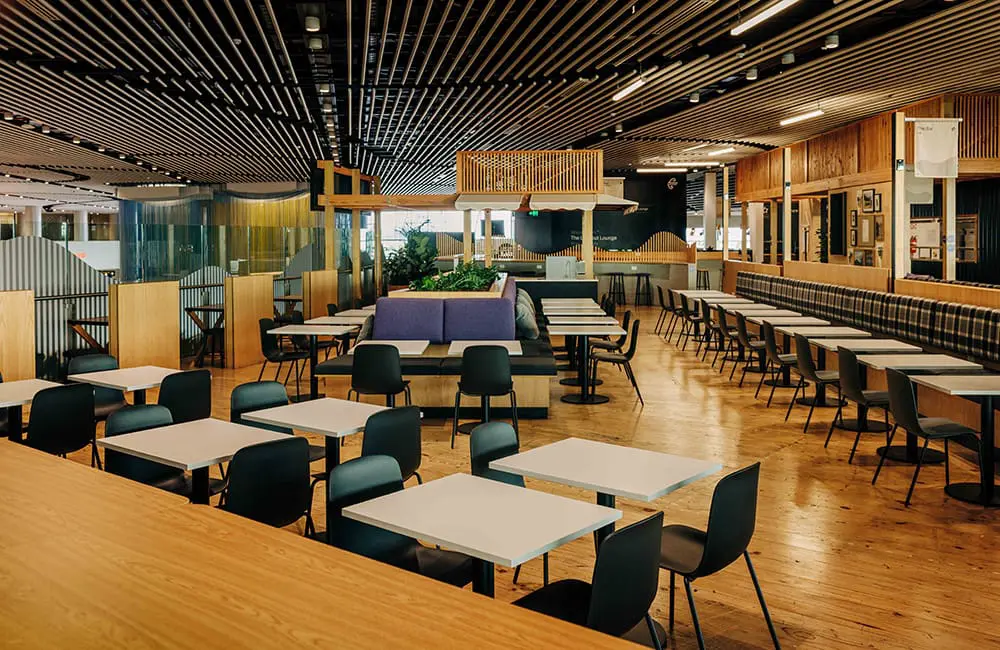 Air New Zealand opens new international lounge ahead of major Auckland lounge refresh in 2026 2 Wide view of Air New Zealand's new The Lookout Lounge at Auckland International Airport.