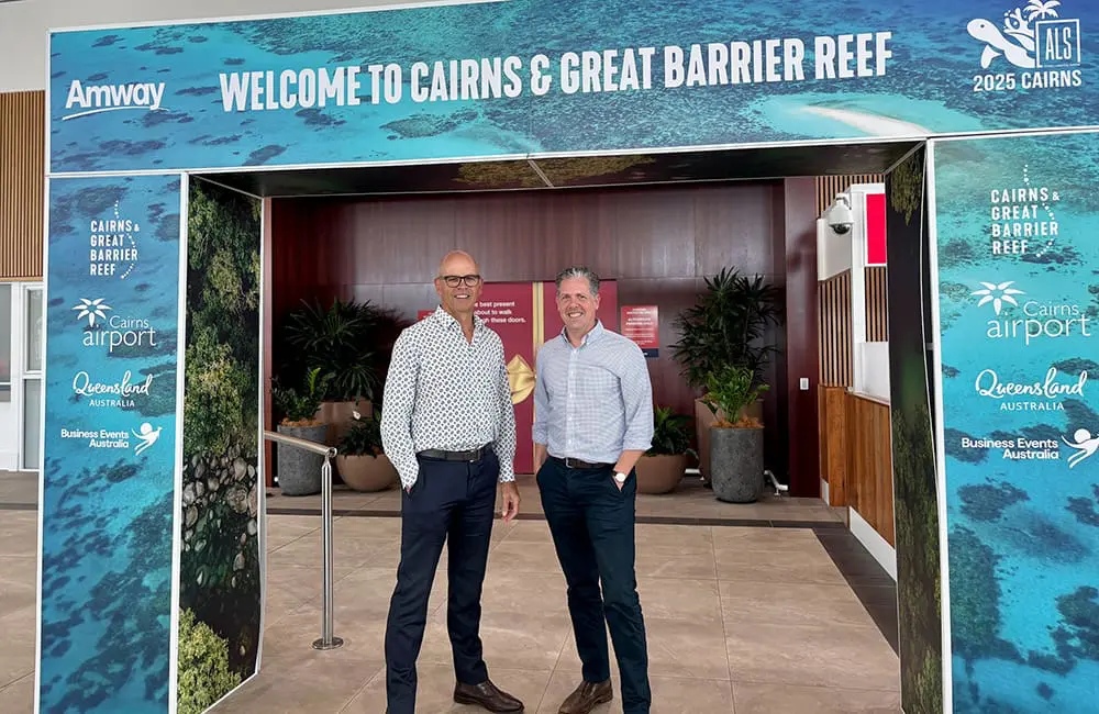 Cairns Airport CEO Richard Barker & Tropical North Queensland CEO Mark Olsen.