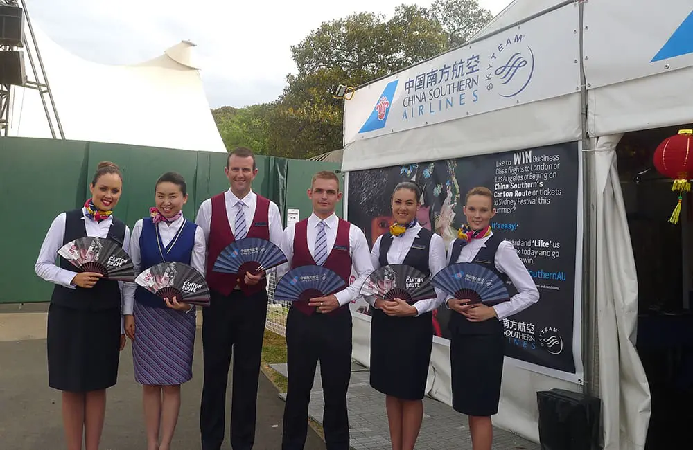 China Southern Airlines crew in Sydney.