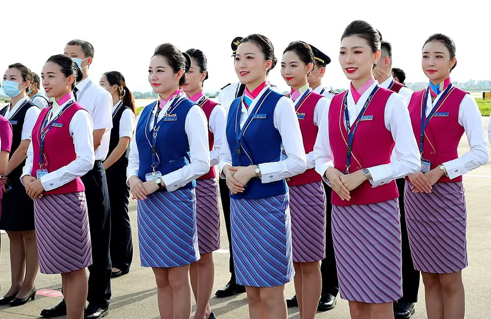 China Southern Airlines flight crew.