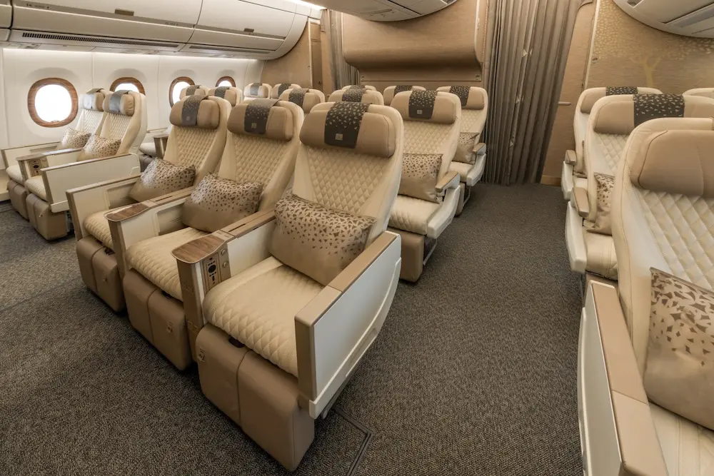 Emirates' A350 Premium Economy Class.