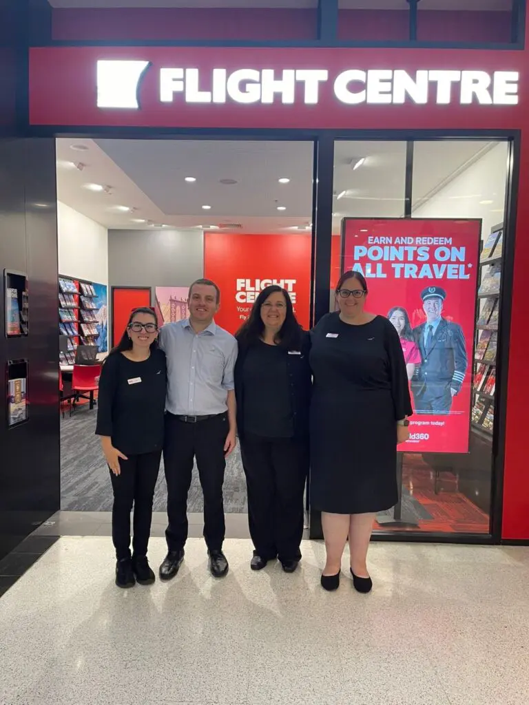 Flight Centre returns to Liverpool, brand's 10th new Aussie store since July; 100 new roles expected in ‘coming months’ 2 The new Liverpool Flight Centre.