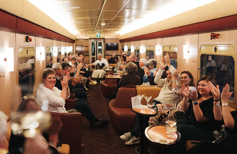 Tasting Australia by Train on The Ghan. Image: Journey Beyond