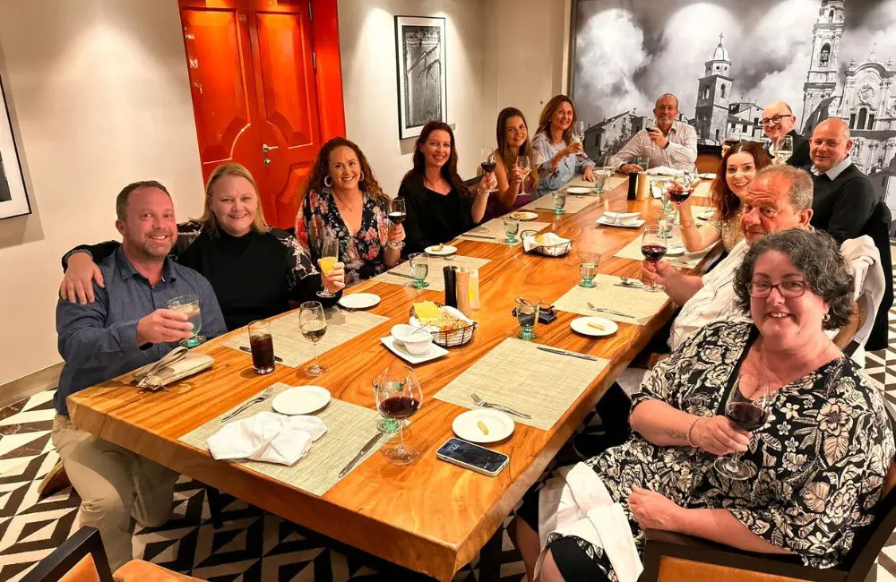 Ship review: sailing the Med on one of Viking’s newest ocean ships 1 Viking cruise
From left: Wye & James Travel Associates Lisa Reeve and partner Jeff; Complex Travel Group General Manager Genevieve Thompson (on the right) and her friend Bronte; Bicton & Claremont Travel’s Julie McMillan and her daughter Erin; Viking’s David Smith and his partner Mark; Kirstie Bedford and her partner Dave and Viking’s Karen Mazarella and her partner Michael.