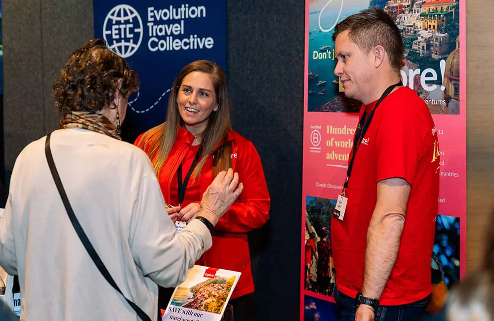 Explore Worldwide team at the Brisbane Niche is Nice 2025 event.