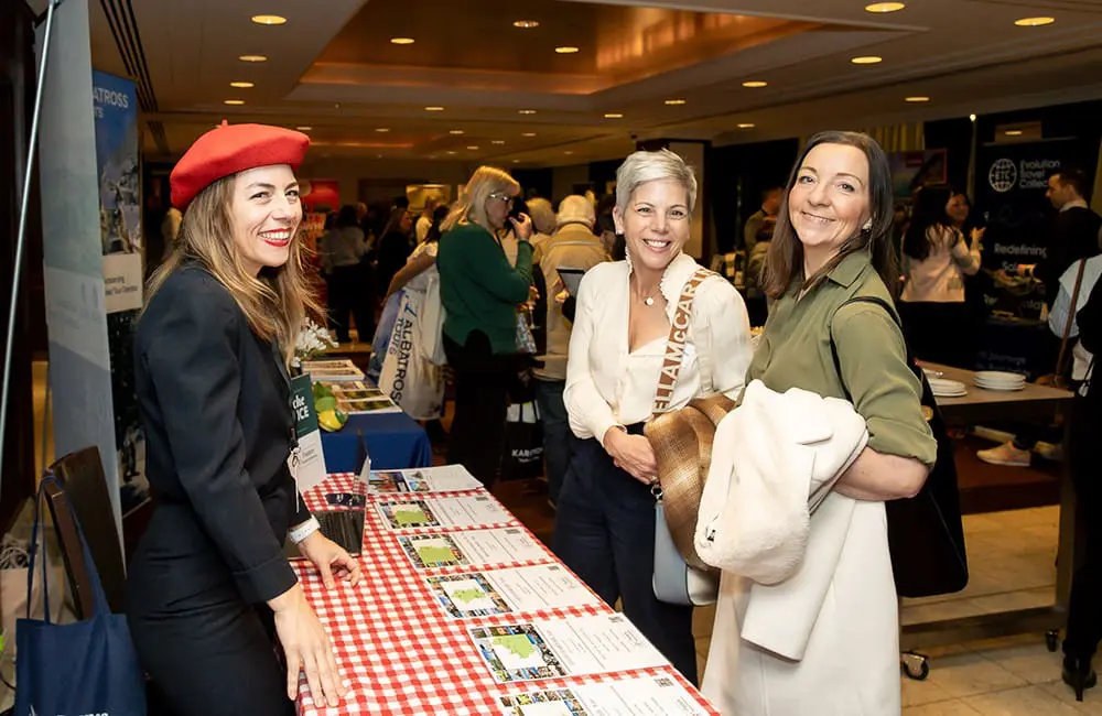 France Travel Solutions booth at Niche is Nice 2025 in Melbourne.