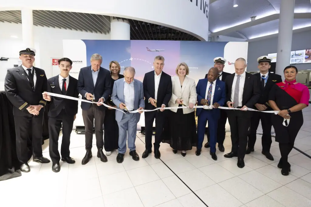 150K seats added: Qantas’ new Johannesburg and Auckland services take flight 1 The Perth-Johannesburg launch.