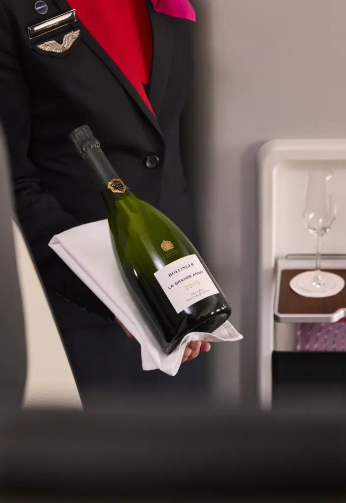 Premium Bollinger champagne is part of Qantas' First Class revamp