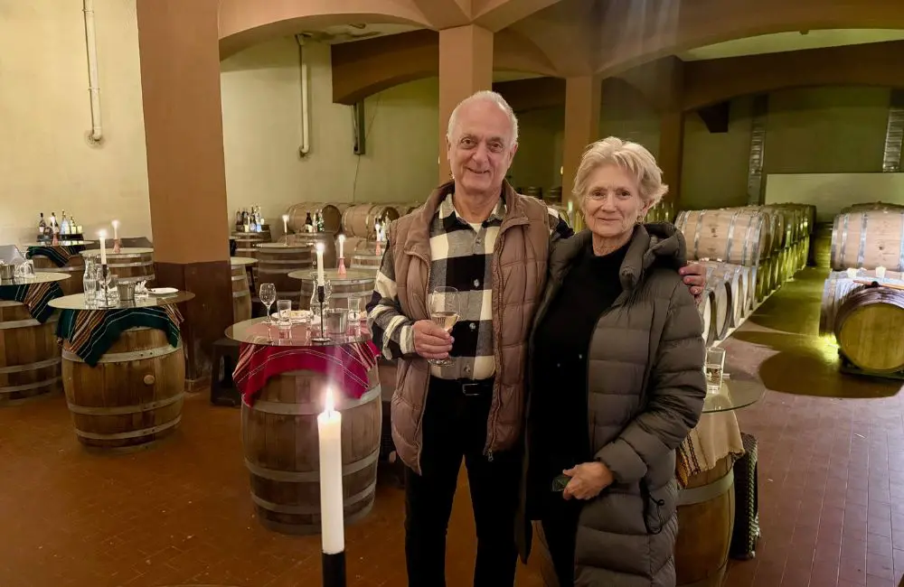 Why AmaMagna’s 'Festive Delights Danube' proves the perfect pre-Christmas river cruise 3 Sally Macmillan at Dos Alamos winery, Vidin with owner Petko