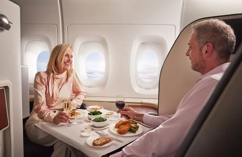 Redesigned pyjamas, elevated dining and premium champagne part of Qantas First Class revamp