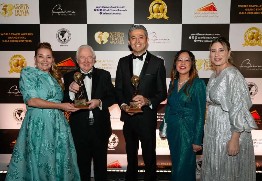 World Travel Awards 2025 Grand Final luxury travel winners shine at prestigious event 5 Conrad Bahrain Financial Harbour team at World Travel Awards Grand Final 2025.