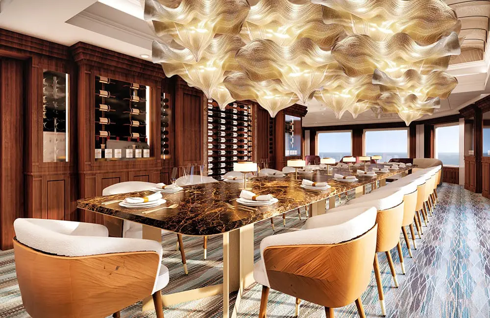 Azamara Forward enhancement program – render of new Chef's Table restaurant