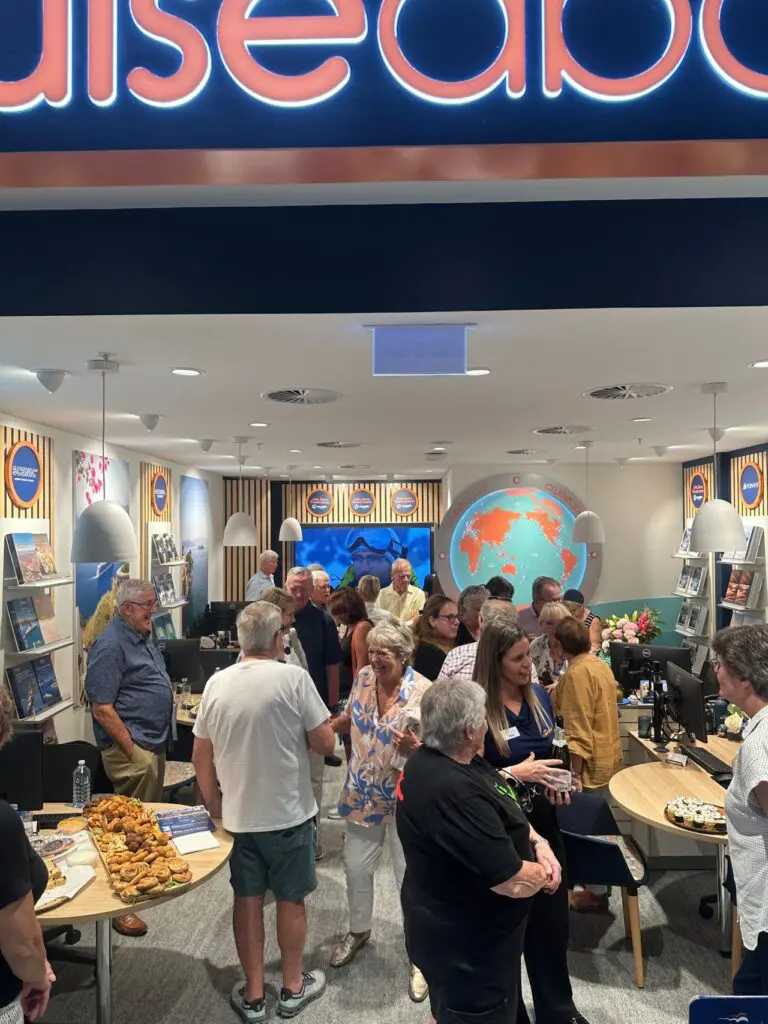 At the opening of the Cruiseabout St Ives shopfront.