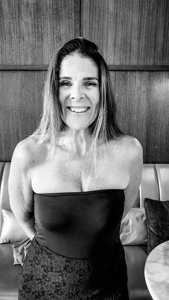 Black and white portrait of Tarryn Mitchell, G Adventures.