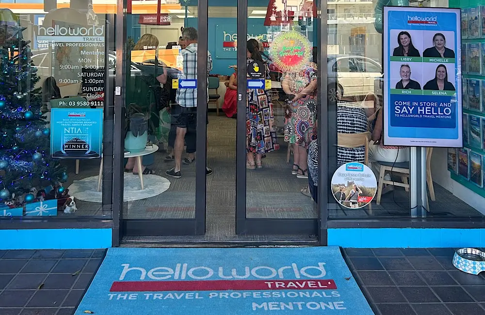 The case for staying visible: Why a 25-year-old travel agency just opened a new store 1 Get a peek inside the new Helloworld Travel Mentone.