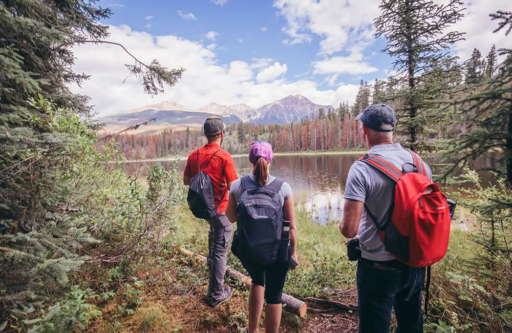 Intrepid Travel tour group in Jasper, Alberta. Image: Intrepid Travel